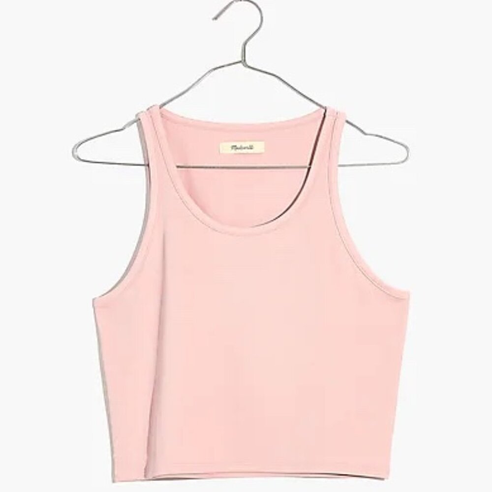 Madewell Drapey-Rib Cropped Tank